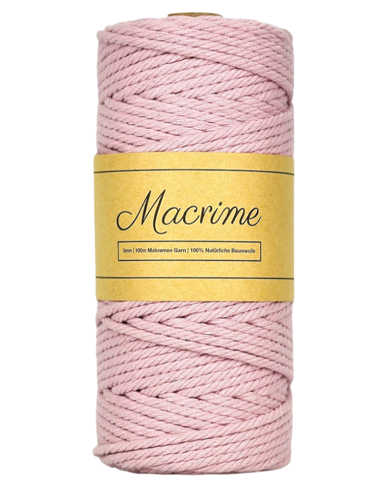 Makramee Garn - Altrosa | 3mm x 100m