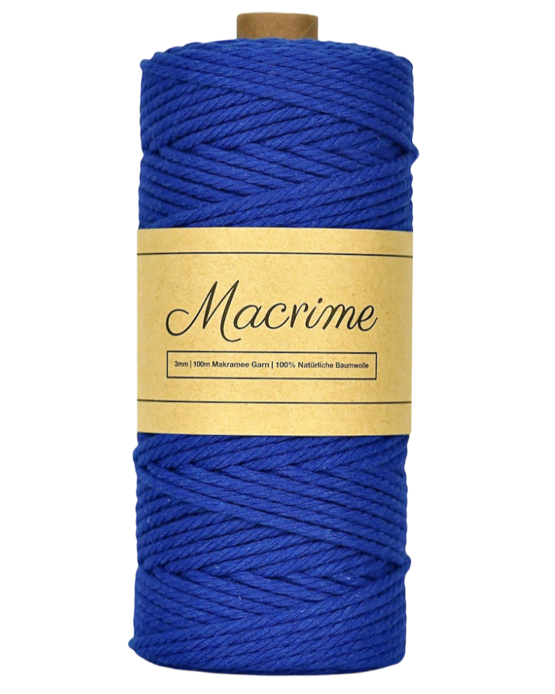 Macrame Yarn - Blue | 3mm x 100m