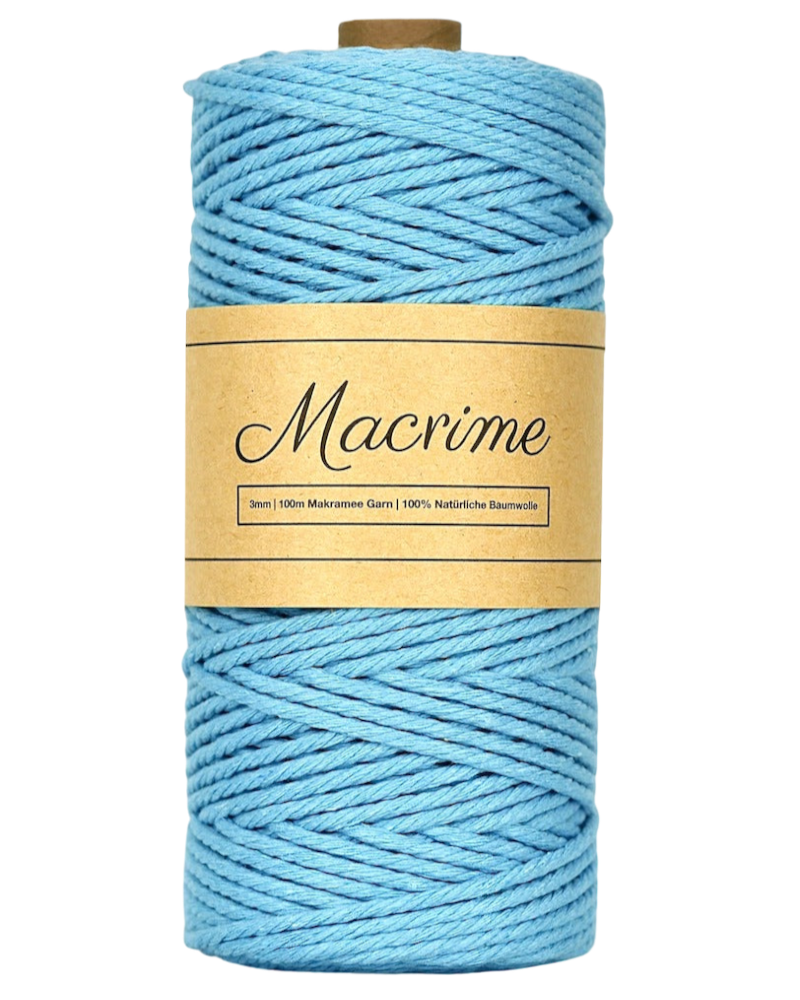 Macrame Yarn - Light Blue | 3mm x 100m
