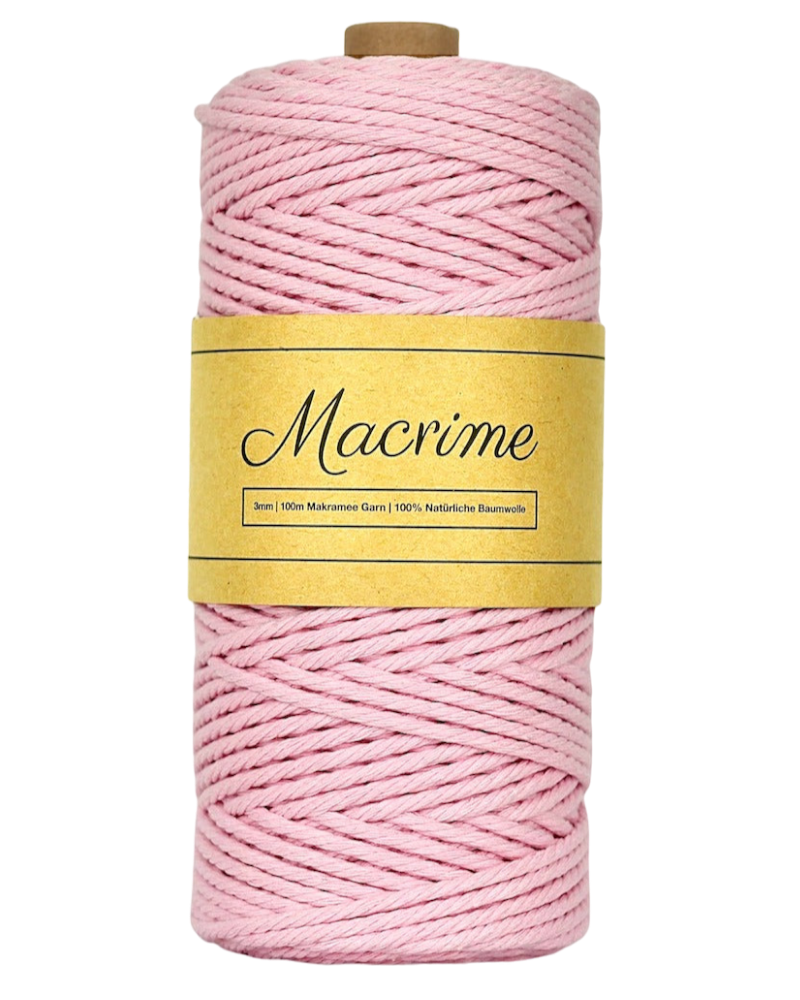 Macrame Yarn - Pink | 3mm x 100m