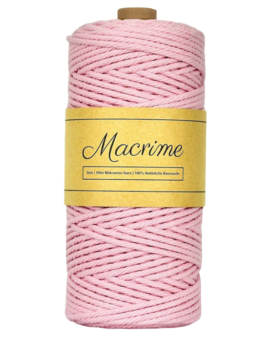 Makramee Garn - Rosa | 3mm x 100m