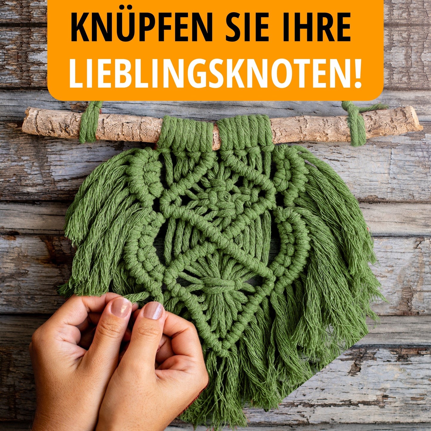 Makramee Garn - Oliv | 3mm x 100m