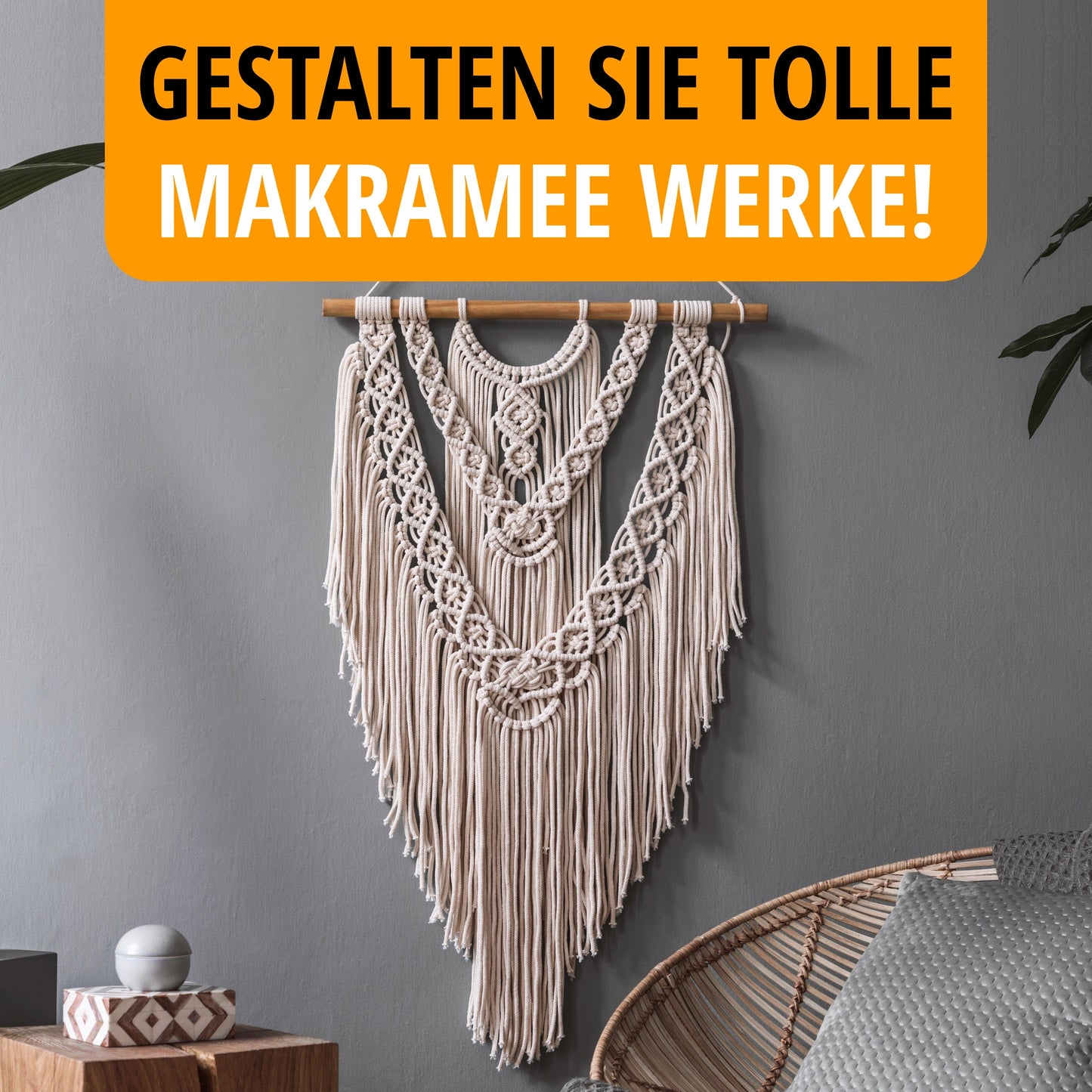Macrame Yarn - Natural | 4mm x 100m