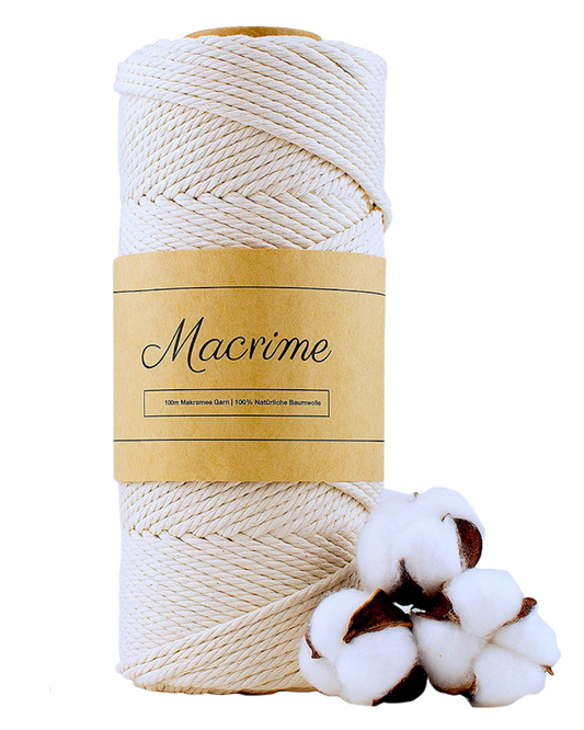Macrame Yarn - Natural | 4mm x 100m