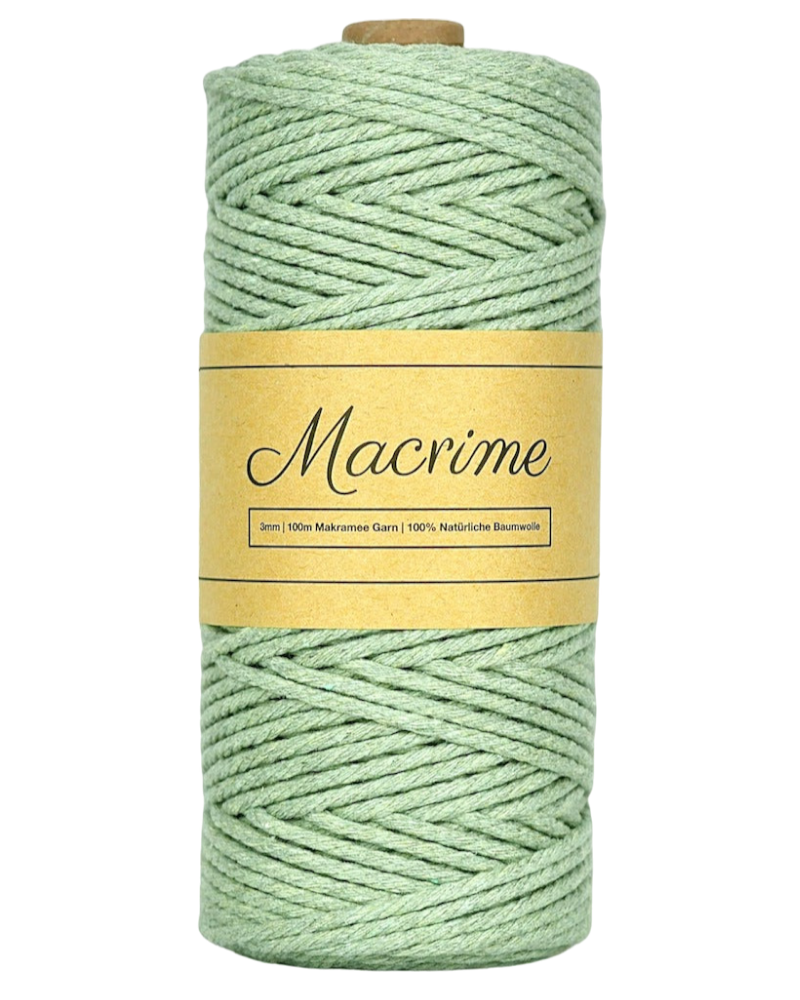 Macrame Yarn - Light Green | 3mm x 100m