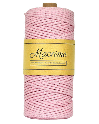 Macrame Yarn - Pink | 3mm x 100m