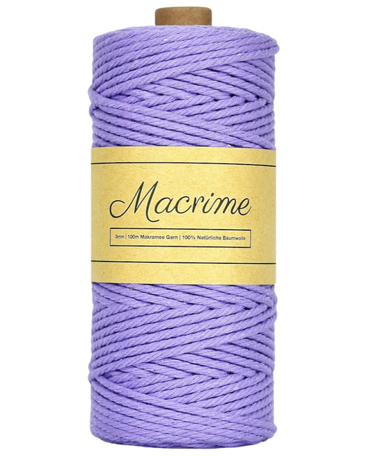 Macrame Yarn - Lavender | 3mm x 100m