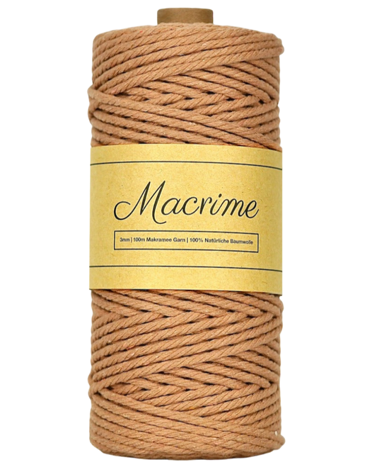 Macrame Yarn - Brick Red | 3mm x 100m
